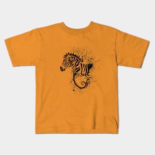 Zebra Ink Kids T-Shirt